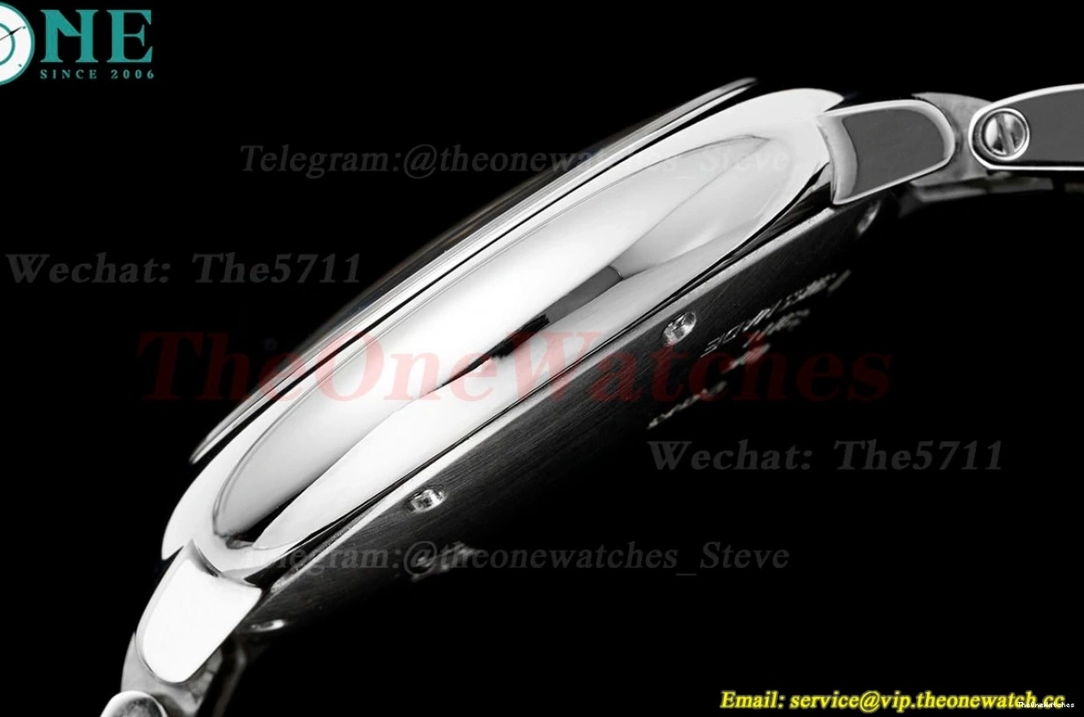 White Dial AF SS Bleu SS Cartier Ballon De Quartz 33mm 0327